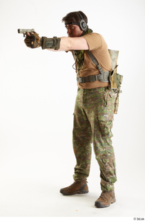 Photos Brandon Davis Pose aiming gun standing whole body 0002.jpg